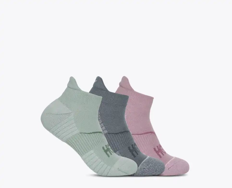 No-Show Run Sock 3-Pack - sage / slate blue / fragrnt lilac