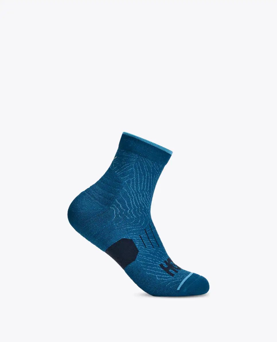 Quarter Run Sock - night glow blue