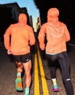 Skyflow Jacket Viz - electric tangerine