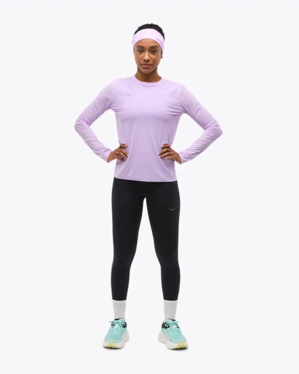 Airolite Run Long Sleeve - aster flower